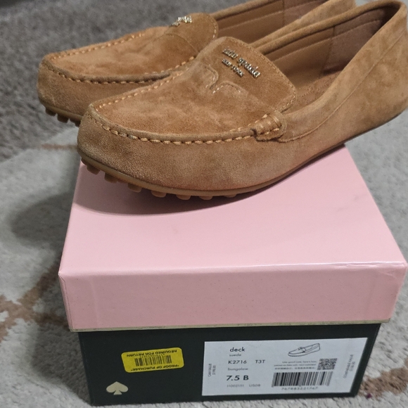 kate spade Shoes - Kate Spade Brown Suede Loafers